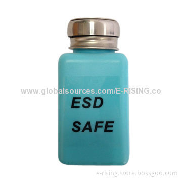 ESD safe solvent dispenser in blue, 180ml capacity